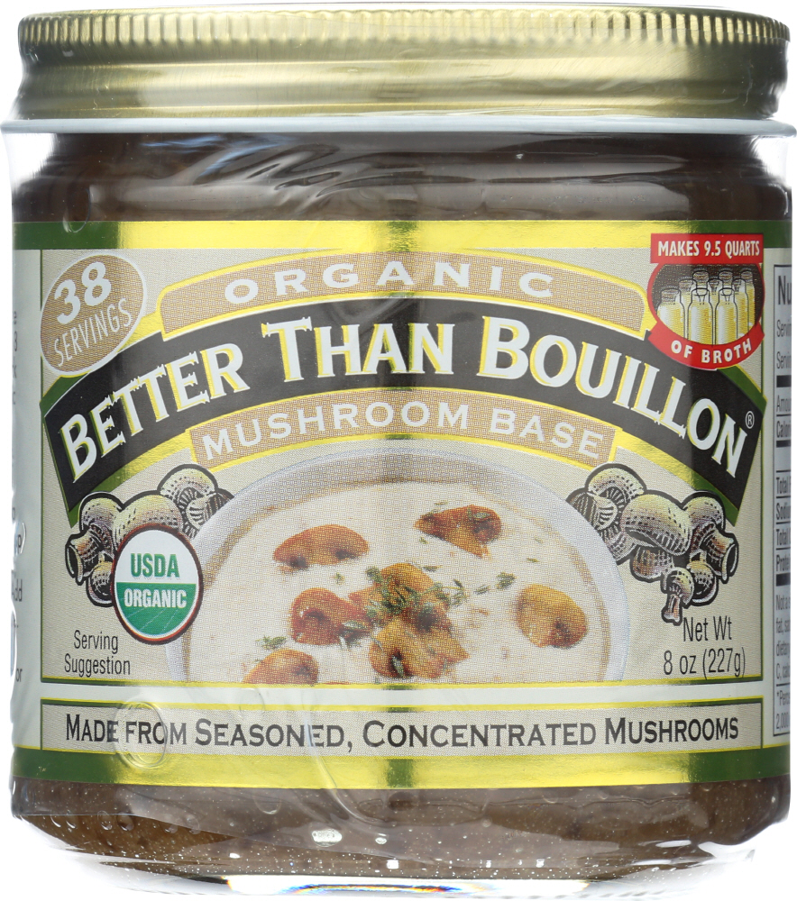 BETTER THAN BOUILLON: Base Mushroom Organic, 8 oz - 0098308002840