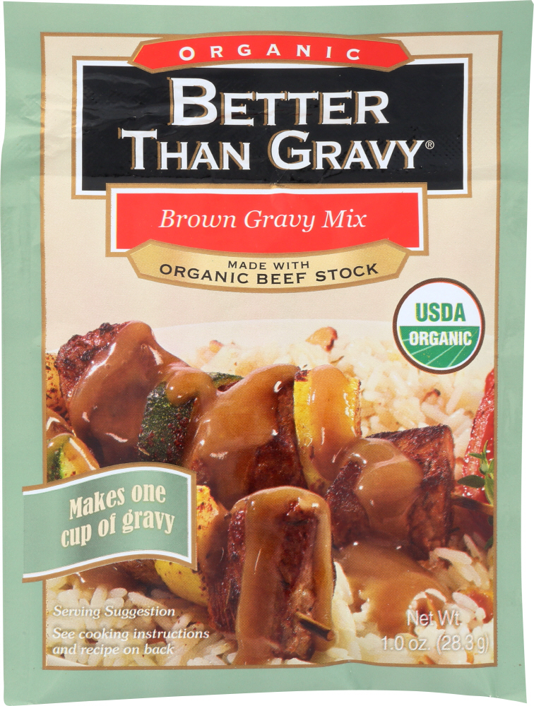 BETTER THAN GRAVY: Gravy Mix Beef Organic, 1 oz - 0098308228431