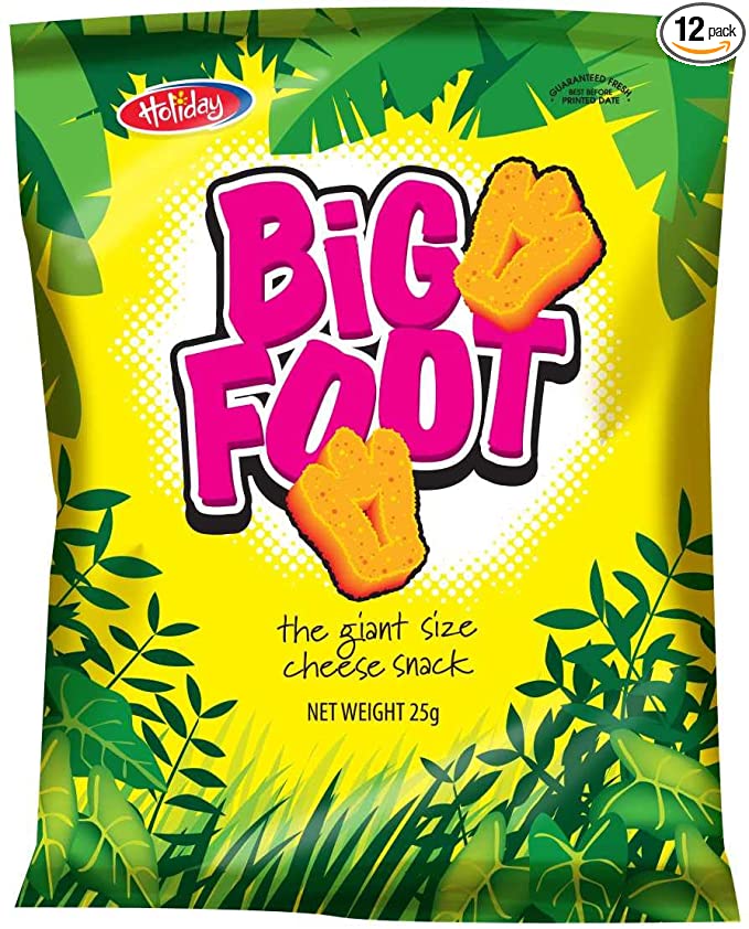  Holiday Big Foot, The Giant Cheese Snack, 10.5 Oz, Pack of 12  - 098493221767