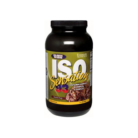 Ultimate Nutrition ISO Sensation 93 Whey Protein Isolate - Low Carb Keto Friendly with 5 Grams of Glutamine and 7 Gourmet Flavors Cookies N Cream 5 Pounds - 099071002877