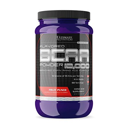 Ultimate Nutrition Flavored BCAA Powder Fruit Punch, 60 Servings - 099071964427