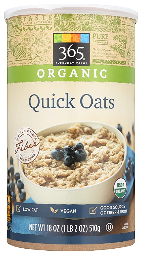 365 by Whole Foods Market, Organic Quick Oats, 18 Ounce - 365