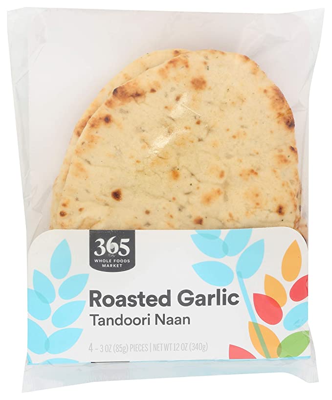  365 by Whole Foods Market, Naan Tandoori Garlic, 12 Ounce  - 099482427320