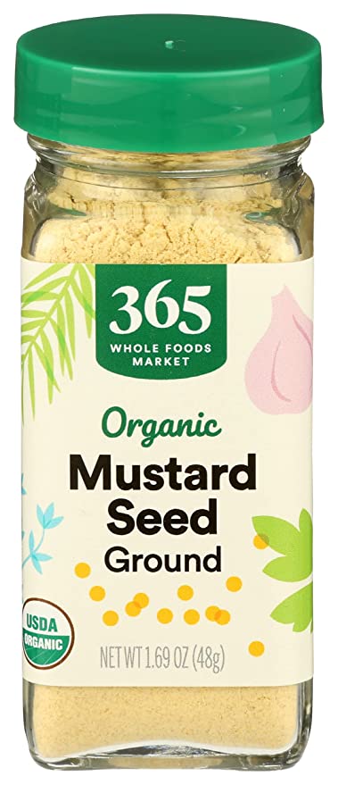 365 by Whole Foods Market, Mustard Seed Ground Organic, 1.69 Ounce - 099482445546