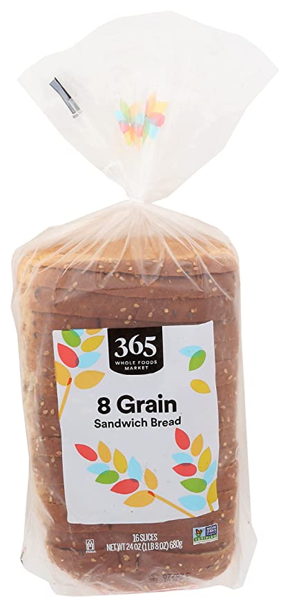  365 by Whole Foods Market, Bread Sandwich 8 Grain, 24 Ounce  - 099482449667