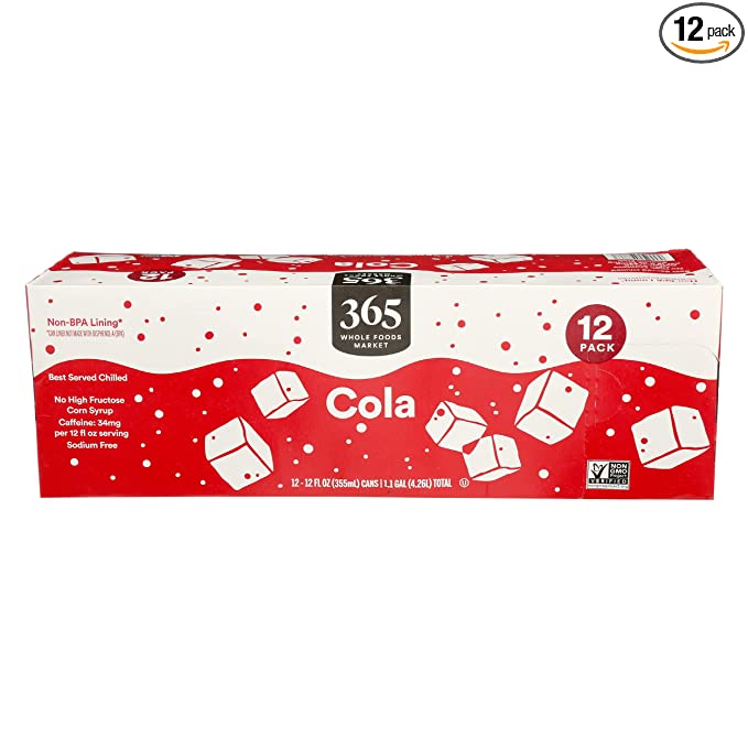  365 by Whole Foods Market, Cola, 12 Fl Oz, 12 Pack  - 099482498863