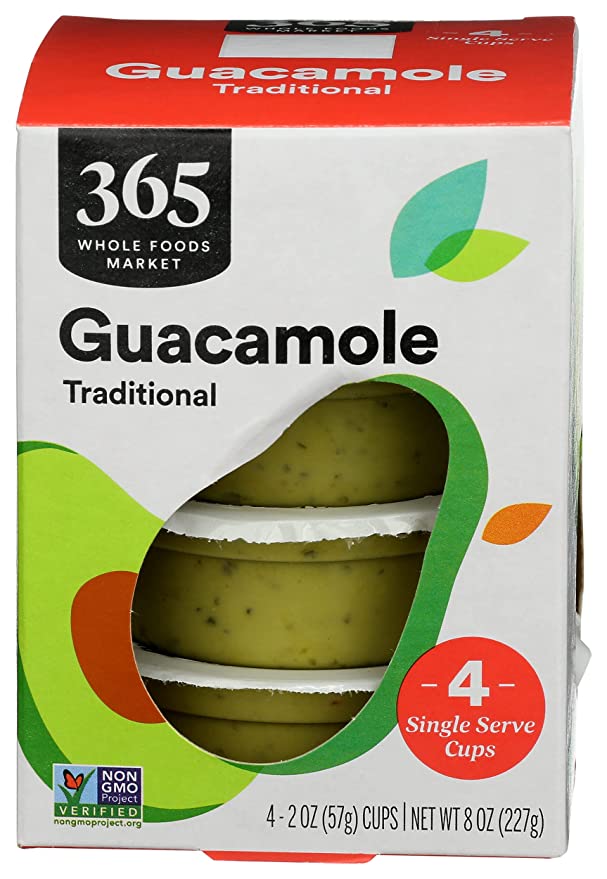  365 by Whole Foods Market, Traditional Guacamole Single Serve Multipack, 8 Ounce  - 099482506438