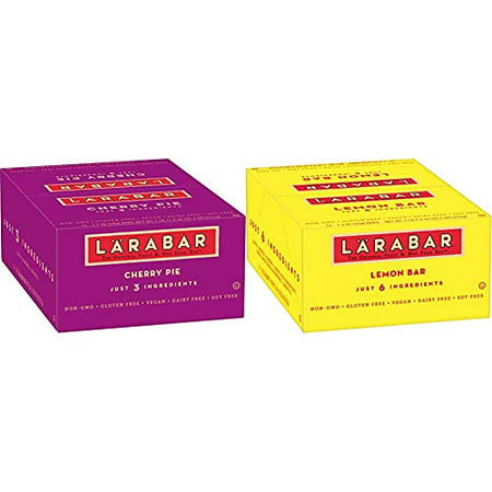 Larabar Fruit & Nut Bar Cherry Pie Gluten Free Vegan (16 Bars) & Gluten Free Bar Lemon Whole Food Dairy Free Snacks 1.6 Ounce (Pack Of 16) - 100035280856
