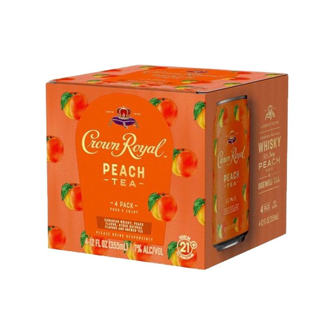 Crown Royal Peach Tea Whiskey (4-PK CAN) - 10082000796210
