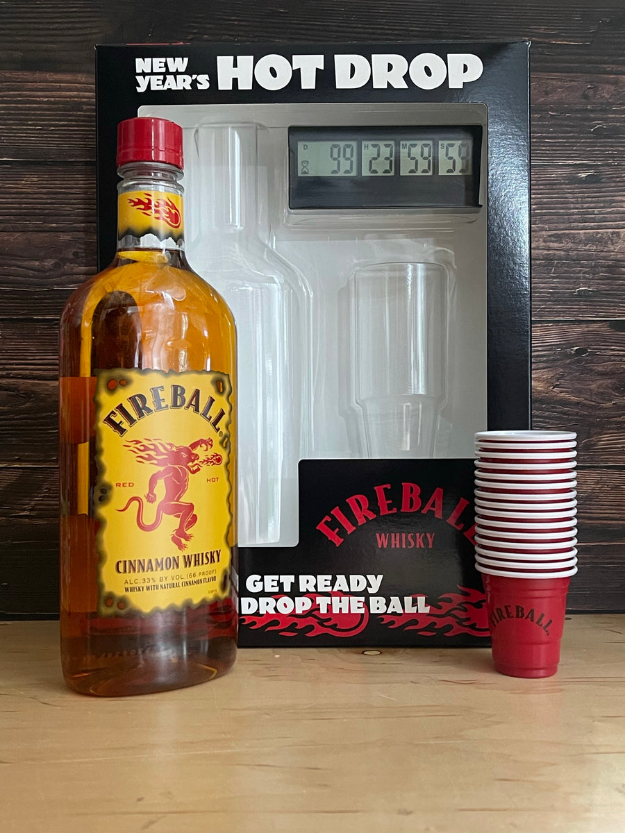 Fireball Cinnamon Whiskey NYE Hot Drop Edition W/ Fireball Timer & Sho - 10088004047488
