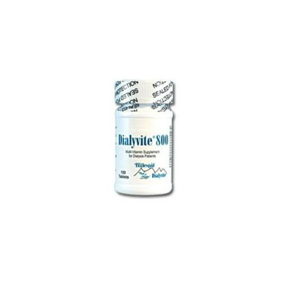 Dialyvite 800 Mcg 100 Tablets Multi-Vitamin Suppliment for Dialysis Patients - 105420701008