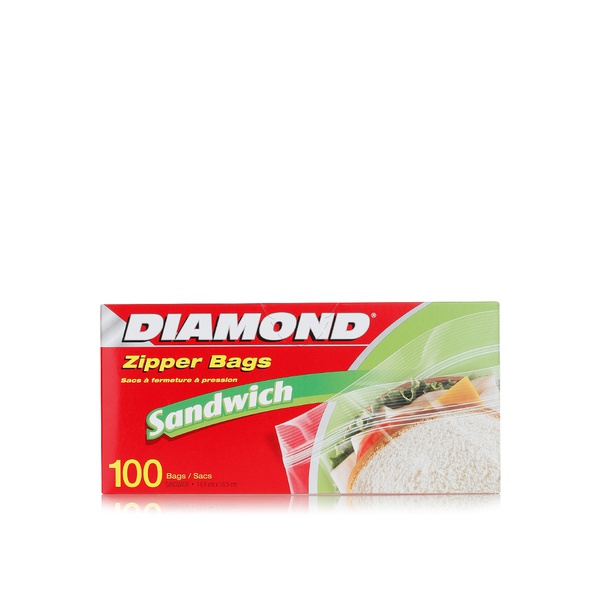 Diamond zipper sandwich bags x100 - Waitrose UAE & Partners - 10900035170