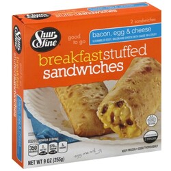 ShurFine Breakfast Stuffed Sandwiches - 11161028475