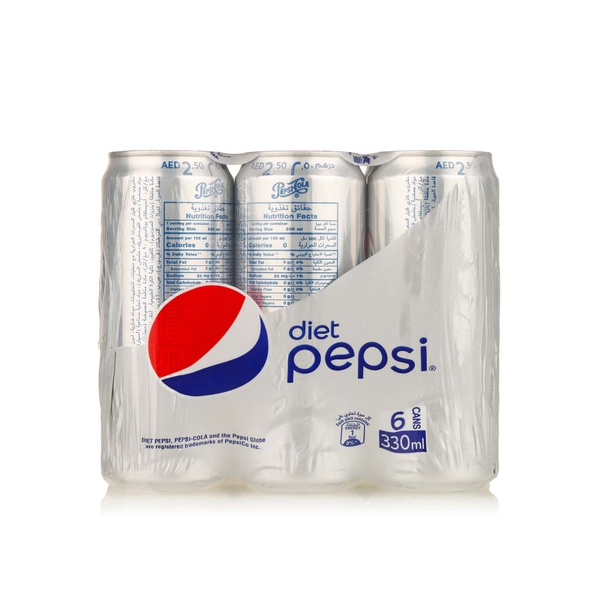 Pepsi Diet cans 6 x 330ml - Waitrose UAE & Partners - 12000811043