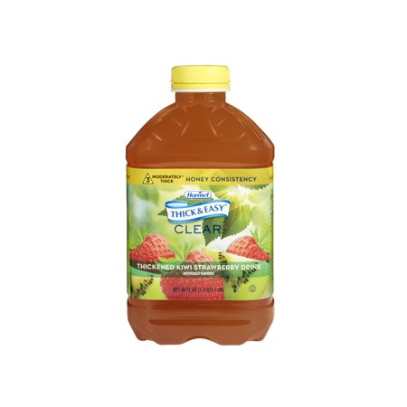 Thick & Easy Thickened Beverage 46 oz. Bottle Kiwi Strawberry Flavor Ready to Use Honey Consistency, 11840 - Case of 6 - 125113311895