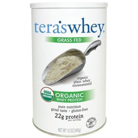 tera's: Organic Gluten-Free Certified Grass-Fed Whey Protein, Unsweetened, 12 oz - 129600606013