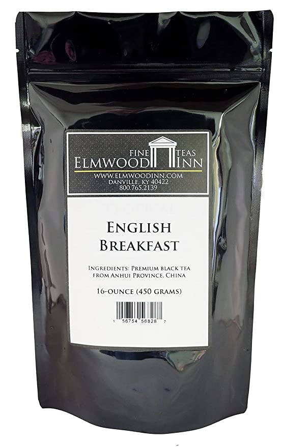  Elmwood Inn Fine Teas English Breakfast Keemun Black Tea, 16-Ounce Pouches  - 156754568287