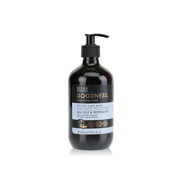 Baylis & Harding Goodness hand wash sea kelp & peppermint 500ml - Waitrose UAE & Partners - 17854100190