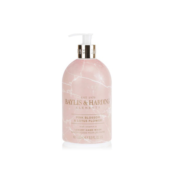 Baylis & Harding Elements hand wash pink blossom & lotus flower 500ml - Waitrose UAE & Partners - 17854104754