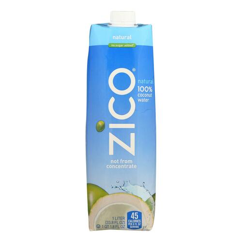 Zico Coconut Water Coconut Water - Natural - Case Of 12 - 1 Liter - 180127000104