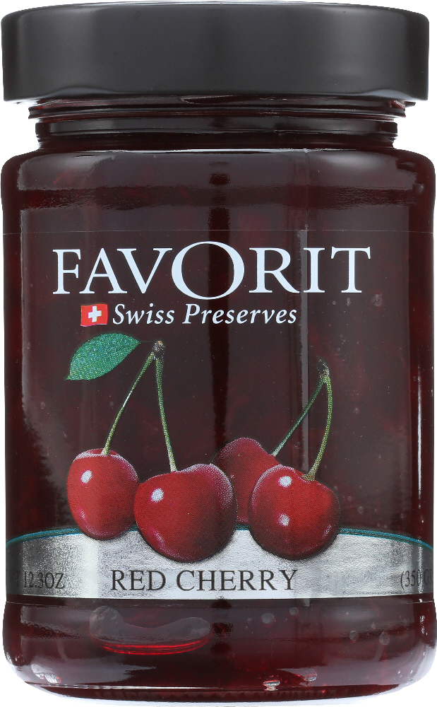 FAVORIT: Preserve Red Cherry, 12.3 oz - 0180286000168