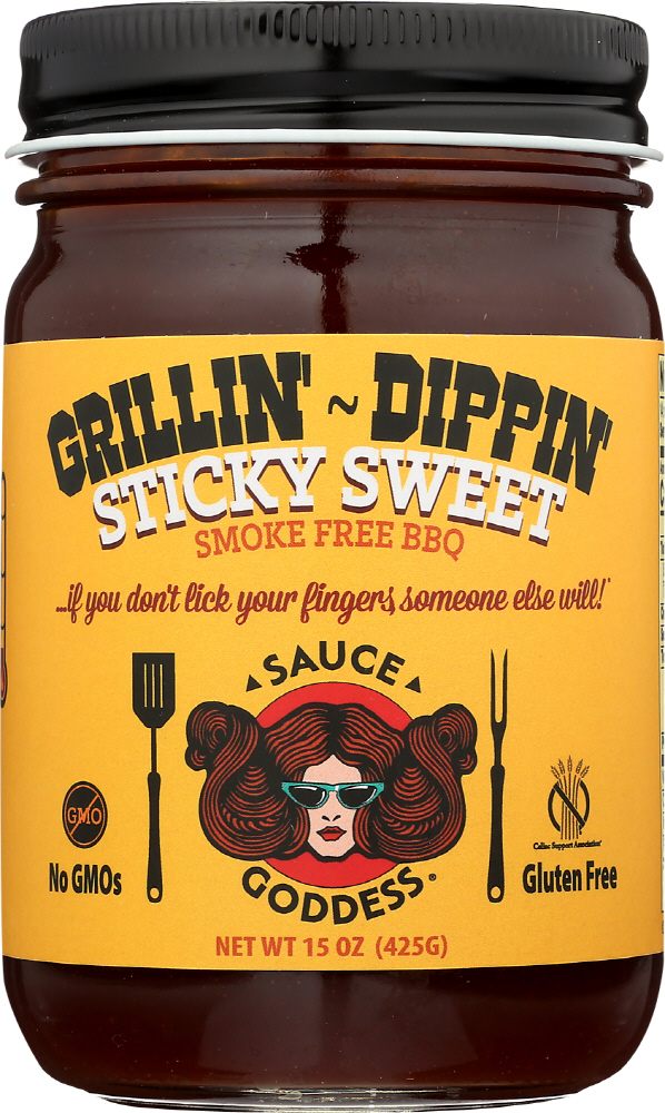 SAUCE GODDESS: Sauce Sweet Smoke Free BBQ, 15 oz - 0180362000013