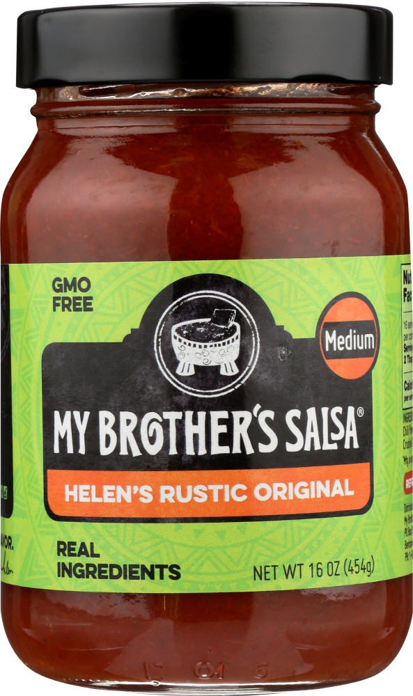 MY BROTHERS SALSA: Helen’s Rustic Original Salsa Medium, 16 oz - 0180855000018