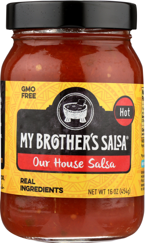 MY BROTHERS SALSA: Salsa House Hot, 16 oz - 0180855000476