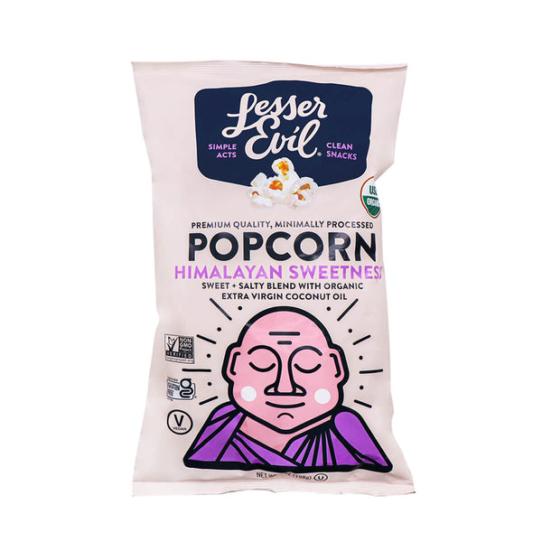 Lesser Evil Popcorn - Simple - Case Of 12 - 7 Oz. - 180999001025