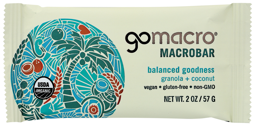 GOMACRO: Granola & Coconut Bar, 2 oz - 0181945000086