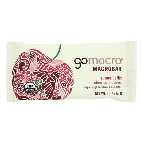 GOMACRO: MacroBar Sunny Uplift Cherries + Berries, 2 oz - 0181945000109