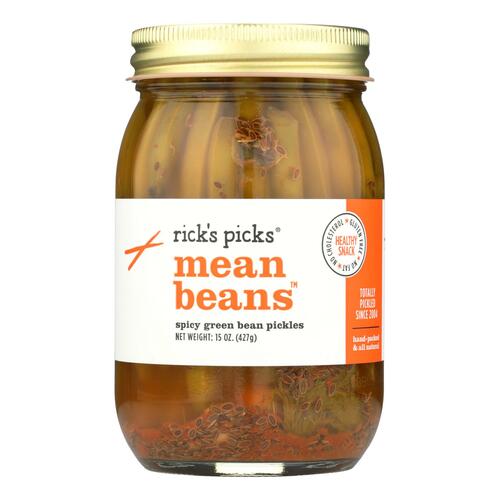 RICK’S PICKS: Mean Beans Spicy Green Bean Pickle, 15 oz - 0184706000028
