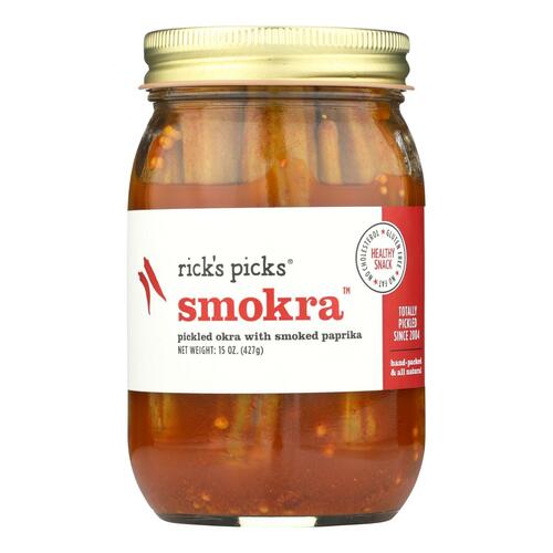 Rick's Picks Okra - Smokra - Case Of 6 - 15 Oz - 184706000097