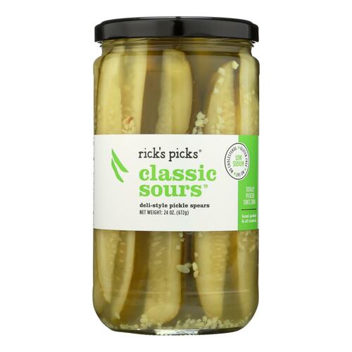RICKS PICKS: Classic Sours Pickles, 24 oz - 0184706000226