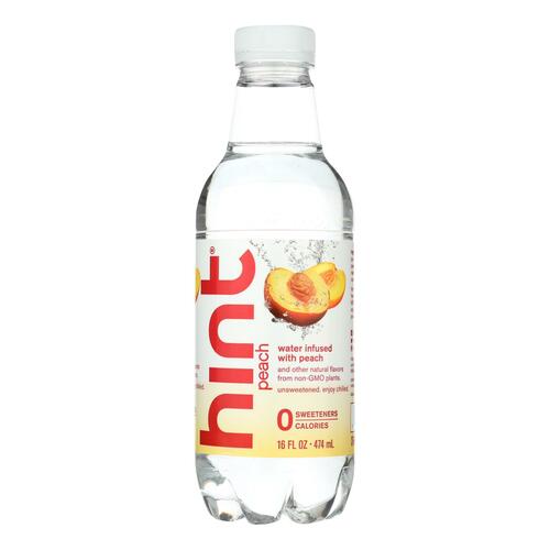 Hint Peach Water - Peach - Case Of 12 - 16 Fl Oz. - 184739001061