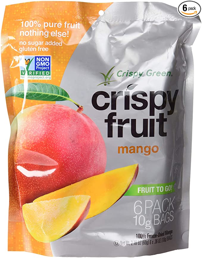No Sugar Added 100% Freeze-Dried Mango Crispy Fruit, Mango - 185255000149
