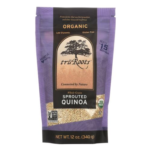 TRUROOTS: Whole Grain Organic Sprouted Quinoa, 12 oz - 0185814000269