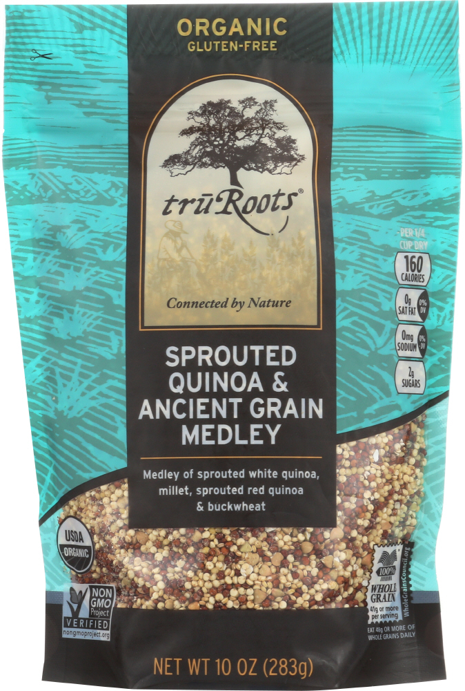 Truroots Organic Trio Quinoa - Accents Sprouted - Case Of 6 - 10 Oz. - 185814001372