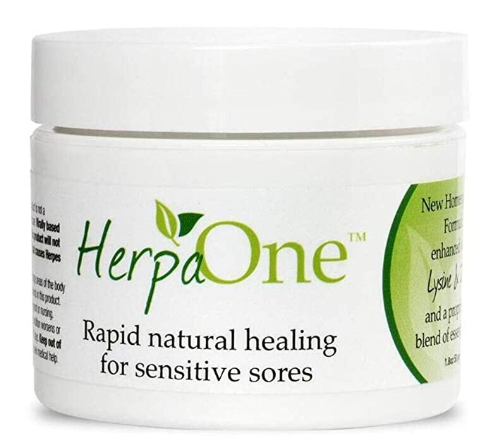  HerpaOne - Rapid Healing for Herpes Sores - All Natural - Lysine and Zinc Formulation- for Herpes Cold Sores Pain Itching Relief by HerpaOne  - 187451000602