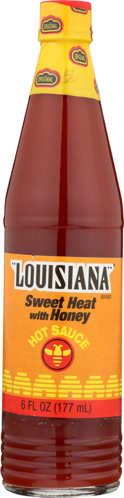 LOUISIANA BRAND: Hot Sauce Sweet Heat with Honey, 6 oz - 0190298001732