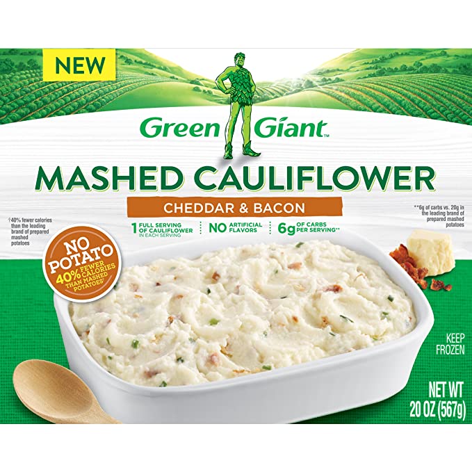  Green Giant Mashed Cauliflower Cheddar & Bacon, 20 oz (Frozen)  - 190569123187