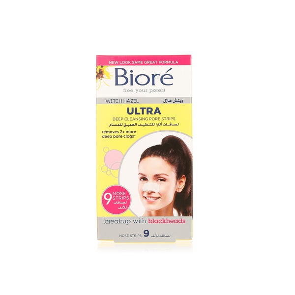 Biore Ultra deep cleansing nose pore strips x9 - Waitrose UAE & Partners - 19100009202