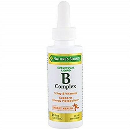 Nature s Bounty Vitamin B Complex Sublingual Liquid 2 oz - 191566009115