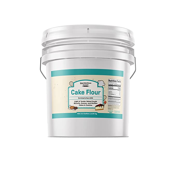 Cake Flour By Unpretentious Baker, 3.5 Gallons, Great For Cakes, Biscuits, Scones, Muffins - 195507017221