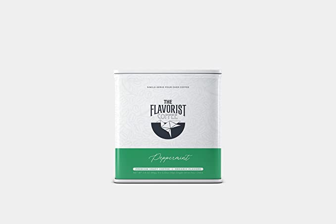  The Flavorist Coffee Single-serve Pour Over Coffee - Organic Flavors - Peppermint (8-ct)  - 195893092321