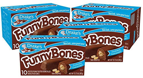 Drake'S, Funny Bones Food Cakes, Frosted Peanut Butter Cream - 024300012075