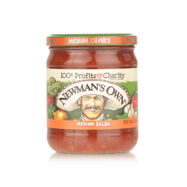 Newman's Own medium hot chunky salsa 453g - Waitrose UAE & Partners - 20662000965