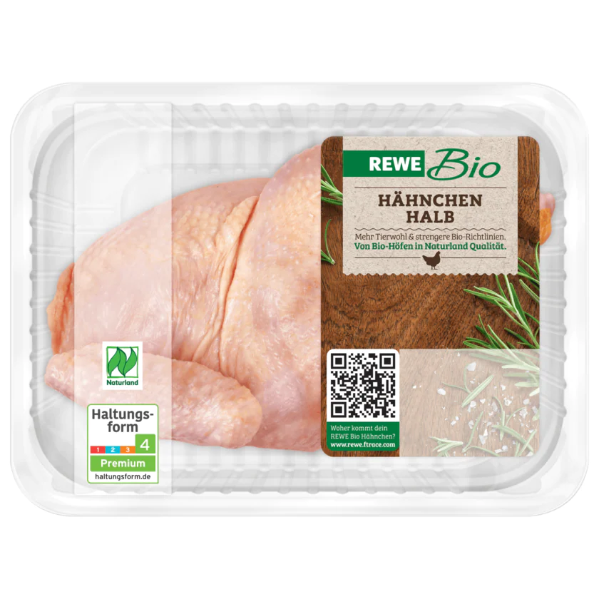 REWE Bio Halbes Hähnchen 850g - 2160730000003