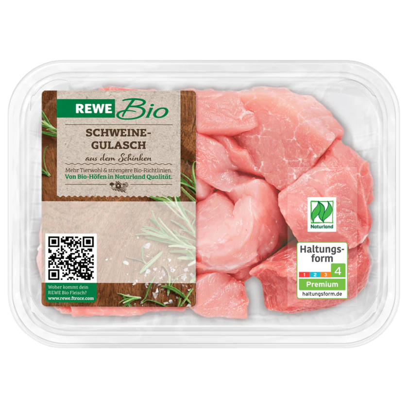 REWE Bio Gulasch aus dem Schinken 500g - 2164450000008