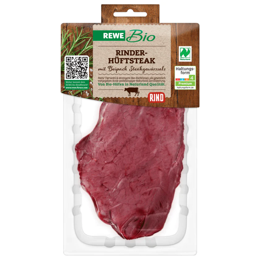 REWE Bio Rinderhüftsteak 200g - 2168370000001